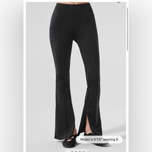 Alo High waste zip it flare legging